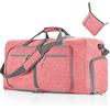 CORIOS Borsone da Viaggio Uomo/Donna 115L Pieghevole Borsa Sportiva Grande Bagaglio a Mano con Scomparto Scarpe Borsone Palestra Ultra-Leggero Piscina Palestra Weekender Pernottamento Rosa B