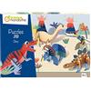 Avenue Mandarine PU016C- Puzzle 3D, Dinosauri - 5 Personaggi da 5 a 10 pezzi da assemblare - Puzzle educativo a partire dai 4 anni