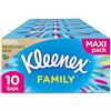 Kleenex Family Box, 10 Box da 128 Veline