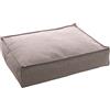 FLAMINGO Cuscino Avalon RETTANGOLARE + chiusura lampo + bordo grigio chiaro, 80 x 60 x 18 cm