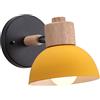 PETITES ECREVISSES Lampada da parete Interno Applique da Muro E27 Vintage Industriale Retrò Plafoniera 40W per Corridoio Soggiorno Camera da letto (Giallo)
