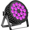 DELIBANG 200W Faro Par LED RGB+UV Luce da palcoscenico DMX luci dj Discoteca con display digitale a 25° LED Aotu/Sound/Padrone-schiavo controllo per Feste Bar Natale Halloween Matrimonio