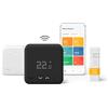 tado° Kit Base - Termostato Smart Wireless V3+ - Black - Termostato wifi digitale per caldaia + Sensore di temperatura - Cronotermostato - Gestione via app -Funzioni Smart Home Alexa e Siri
