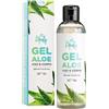 LEPATY Aloe Vera Naturale Gel Puro 100% | Per Viso, Corpo, Mani e Capelli | Per Acne, Scottature, Irritazioni e Pelle Secca | Made In Italy Da Agricoltura Biologica