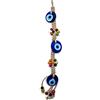 MYSTIC JEWELS -Ornamento a tre occhi turchi in vetro con Jude da appendere