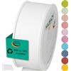 Halbach Seidenbänder Nastro regalo | larghezza 40 mm lunghezza 25 m | nastro prodotto in Germania | nastri regalo in varietà di colori e larghezze, perfetto per confezionare e decorare, colore: bianco