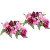 Flair Flower Bouquet di fiori artificiali con rose artificiali, gigli, decorazione per tomba, decorazione per cimitero, fiore, orchidea/rose