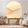 Ambiance Sticker Carta da Parati in Tessuto non Tessuto Affreschi Giganti Preincollati - Deserto Del Tramonto Dell'Arca - Adesivo Decorativo | H127 x L90 cm
