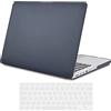 TECOOL Cover per MacBook Pro 15 Retina A1398, Nero fumé | 2012-2015, Custodia Rigida Sottile, Snap-On, Finitura Soft-Touch, Copritastiera UE