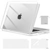 MOSISO Custodia Compatibile con MacBook Pro 14 Cover 2025 2024 2023-2021 M5 A3434 M4 A3112 A3185 A3401 M3 A2918 A2992 M2 A2779 M1 A2442, Rigida Case&Copritastiera&Pellicola&Borsa, Cristallino