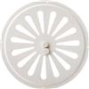 DEMLOU Griglia Ventilazione Rotonda Zincata Bianca RAL 9016 - Ø195 mm.