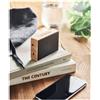 Tecnologici personalizzati Casse bluetooth ad energia solare in bamboo personalizzate Solae personalizzate o neutre