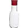 Royal Norfolk Brocca in Vetro Trasparente con Tappo in Plastica Colorato, 1000cc, 27cm