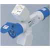 GEWISS SPA Derivatore adattatore mobile ip44 - 2 uscite derivate -cablato-spina 3p+n+t 16a 400v ac -50/60hz-2 prese p17/11 + 1 presa p30-p17 + 1 presa 3p+n+t 16a - GEW GW64236
