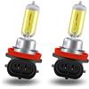 Teguangmei 2x H8 Lampadina Alogena 12V 35W Ultra Luminosità 3000K Giallo Lampada Alogena, Adatto per fari per auto fendinebbia Giorno Drive Light DRL
