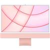 Apple 2021 Computer desktop all-in-one iMac con chip M1: CPU 8 core, GPU 8 core, display Retina da 24, 8GB di RAM, 256GB di archiviazione SSD. Compatibile con iPhone/iPad; color Rosa
