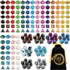 YILAIDA Dadi Poliedrici 182PCS - 26 Colori Doppio DND per Giochi di Ruolo, RPG, MTG, Giochi Da Tavolo - D4, D8, D10(00-90 e 0-9), D12, D20