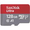 Sandisk 128GB Scheda microSDXC SanDisk Ultra Classe 10 Grigio/Rosso