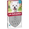 Advantix® Spot-on antiparassitario per cani oltre 4 kg fino a 10 kg - Set %: 8 pipette (1,0 ml)