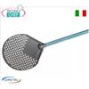 Gi.Metal - Pala pizza tonda forata in alluminio S.H.A, Linea Evoluzione, lunghezza manico cm 150