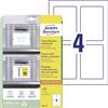 AVERY Zweckform Art. 8001-20 Etichette (80 porta etichette, 120 x 80 mm, possono essere incollate a piacere con tutte le etichette senza residui, per scaffali, scatole, contenitori in magazzino e