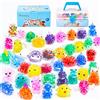 Nuseya Squishy 42pezzi Antistress Squishy Piccoli Squishy Kawaii Squishy gadget compleanno Fidget Toys Stress Squeeze Regalini Festa di compleanno animaletti di gomma non duplicati (NS-SZNNJ42)