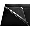 B&T Metall Vetro acrilico nero, piastra colorata da 3,0 mm di spessore, in plastica PMMA nera su entrambi i lati, con pellicola protettiva, taglio su misura fino a 400 x 600 mm (40 x 60 cm)