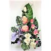 LBA Centro di fiori artificiali per cimitero. Anche per le Chiese. Speciale giorno di tutti i santi. Dimensioni: 65 x 50 x 35 cm. ca.