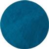 Gözze - Tappetino da Bagno Rotondo e Antiscivolo Premium, RIO, 100% Microfibra, 100% Microfibra, Ø 110 cm - Blu petrolio