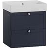Schildmeyer Lavabo Jesper, materiale legno, blu notte, 50 x 40 x 57 cm