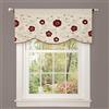 Lush Decor Royal Embrace - Tenda da Cucina con Motivo Floreale, 45,7 x 106,7 cm, Colore: Blu