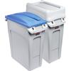 Rubbermaid Stazione di raccolta differenziata, set da 2 SLIM JIM® Rubbermaid