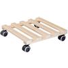 WAGNER - 20043801 Carrello per Piante, (L) 34 x (L) 34 x (A) 8 cm, souple, Naturale