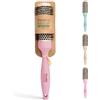 PONETTE NATURAL Spazzola termica rotonda in alluminio fibra naturale di grano, 34 mm, rosa, 100% riciclabile, marca spagnola