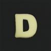 Lettera D in spugna cm 10 h