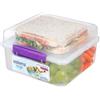 Sistema TO GO Lunch Box Cube Max | Contenitore stile bento da 2 l con divisori e vasetto ermetico per lo yogurt | Senza BPA | colori assortiti