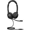 Jabra Evolve2 30 Headset - Noise Cancelling UC Certified Stereo Headphones with 2-Microphone Call Technology - USB-A Cable - Black