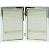 Lawrence Frames Cornice portafoto Standard in Metallo Argentato con Cerniera 4x6, Argento, 4 x 6 Dual, 2 unità