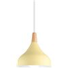 Hongho WOTTES - lampadari a sospensione, stile vintage, stile a goccia, attacco E27, in metallo, per camera da letto, sala da pranzo, cucina, Ø 20 cm (giallo)
