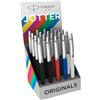 Parker Penna sfera Jotter Original Plastic - tratto M - colori fusto assortiti - Parker - expo 20 pezzi 2190110