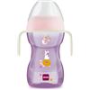 MAM Vaso Fun to Drink D121 - Bicchiere per imparare con bocchino e coperchio per bebè da 8 mesi in su 270 ml - Rosa
