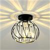 Mengjay E27 Plafoniera in Cristallo Moderno Lampadario Da Soffitto Creativa Paralume,mini lampada da soffitto in cristallo lampadario,per ingresso corridoio camera da letto soggiorno lampada