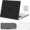 MOSISO Cover Compatibile con MacBook Air 15 Custodia M5 M4 M3 M2 2026 2025-2023 A3448 A3241 A3114 A2941, Cover per Macbook Air 15 Pollici M5 M4 M3 M2&Copritastiera&Pellicola&Borsa, Nero