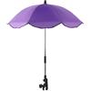 Pacienjo Ombrellone per passeggino per tutti/piccoli, per carrozzina, ombrellone, parasole con morsetto regolabile, ombrello di protezione UV per passeggino per bambini