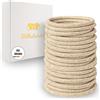 Haarallerliebst Hair Ties - Elastico per capelli da donna in oro per tutti i colori di capelli (20 pezzi | 4,5 mm di spesso), senza cuciture, per treccia & Dutt - elastici per capelli da donna |