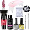 RainbowBeauty Kit di estensione per unghie Polygel Manicure Starter Kit Kit Builder Gel Builder Polish con lampada Asciugamani Manicure Nail Set completo per principianti 8pcs