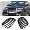 HZTWFC Singola Stecca Linea Nero Opaco Coppia Paraurti Anteriore Griglia Rene Griglie Sportive Fit Per BMW X5 X6 E70 E71 2007-2013 Accessori Auto Parte di Ricambio