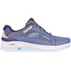 Skechers 180081 Slt, Taglio basso da trekking Donna, Slate Hot Melt Slate Mesh Blue Trim, 35 EU