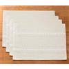 Wracra Tovagliette Americane Lavabili, 30 x 45 cm, Set di 4 Pezzi Riutilizzabile Tovagliette da Tavolo in Cotone Lino, Resistenti al Calore Durevole per Cucina e sala da pranzo (Beige)