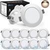 Faro LED incasso 10W, foro ø85, UGR19, 110lm/W, OSRAM LED - Dimmerabile